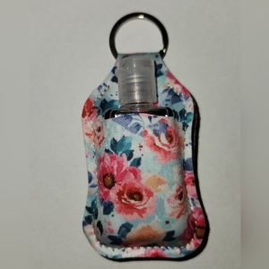 Key chain and hand sanitizer bottle